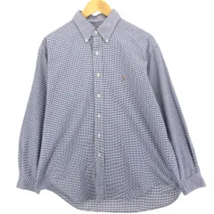 古着 ラルフローレン Ralph Lauren POLO by Ralph Lauren ギンガムチェック 長袖 ボタンダウンチェックシャツ メンズL相当/eaa485182