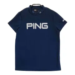 PING - coco 中古 ピン PING レディース 半袖シャツ M 青 ブルー モックネックカットソー  タイダイ柄 総柄 PING - coco 中古 ピン PING レディース 半袖シャツ M 青 ブルー