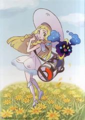 [Used] Poster (Anime) A3 Mini Poster Lillie & Cosmog "Pokémon Sun & Moon" Pokémon Center Limited Edition