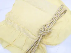 【一輝堂】リサイクル着物 帯揚げ帯締めセット 平組 中抜き絞り 金糸 帯締 帯揚 25w07-9448