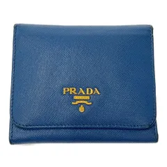 PRADA サファイアーノ メタル 1M0176 三つ折り財布 PRADA プラダ 財布 三つ折り ブラック 黒 ミニ財布 コンパクト