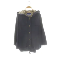 バーバリーブルーレーベル BURBERRY BLUE LABEL ポンチョ ジャケット フード 38 紺 /MI ■OS ■GY09のサムネイル