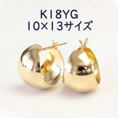 E*N様 K18YG 楽天caratスピンドル フープピアス 10mm 両耳用 - メルカリ