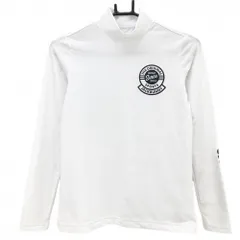 ★値下げ★ジャックバニー 長袖ハイネックシャツ 白 ロゴネイビー インナーシャツ レディース 0 ゴルフウェア Jack Bunny