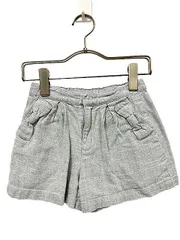 【中古】familiar ファミリア　子供服　110cm　グレー　女の子　ショートパンツ＿S28＿セルモアから出品＿s-1176-r28