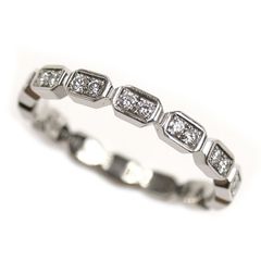 CHANEL シャネル Pt950プラチナ プルミエール プロメス フルエタニティ リング・指輪 J4005 ダイヤモンド 10.5号 51 3.1g レディース 中古