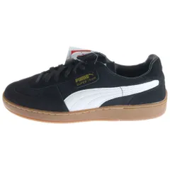 PUMA (プーマ) SUPER TEAM OG スーパーチーム OG スウェードローカットスニーカー ブラック/ホワイト US9/27cm 390424-08
