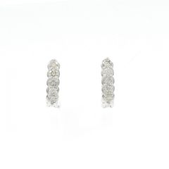 K18WG ダイヤモンド ピアス 0.50CT