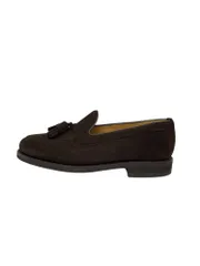 バーウィック1707 125504 8491 ローファー 5 ブラウン タッセル スエード IT1KTOF2DKUC