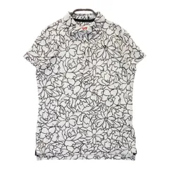 サイズ：0 MASTER BUNNY EDITION マスターバニーエディション  半袖ポロシャツ 花柄 ホワイト系 [241003000298] ゴルフウェア レディース ストスト