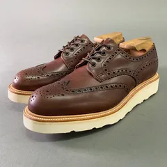 2l25 Alfred Sargent アルフレッド サージェント 英国製 ウイングチップ メダリオン シューズ 8 ブラウン レザー イングランド製 靴のサムネイル