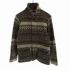 エンジニアードガーメンツ Engineered Garments カーディガン ニット ネイティブ 裏起毛 長袖 XS 茶 ブラウン 白 ホワイト /ROのサムネイル