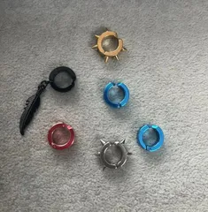 イヤーカフ ピアス穴不要 特価商品 6点セット アウトレット リング フェザー カラフル