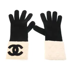 CHANEL シャネル ココマーク バイカラーグローブ 手袋  ホワイト×ブラックのサムネイル