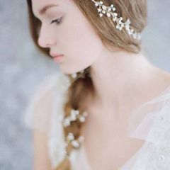 ヘアアクセサリー ウエディング 結婚式 成人式 お呼ばれ ブライダル アクセサリー 花嫁 白 女性 ティアラ シンプル ナチュラル ロング シルバー ビジュー ヘッドドレス ヘアアクセ 髪留め 髪飾り