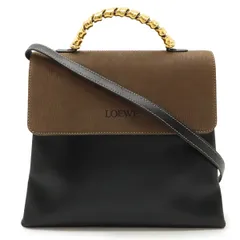 ロエベ　ベラスケス ツイスト 2WAY ショルダーバッグ レザー ヌバック LOEWE ロエベ ベラスケス ツイスト ハンドバッグ 2WAY ショルダー