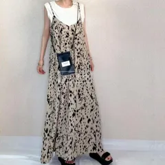 サロペットワンピース ジャンパースカートワンピース レディース 秋 夏 春 キャミワンピース サロペット Aライン フレア裾 オールインワン きれいめ リゾートワンピース ロングワンピース ゆったり カジュアル hongshen02