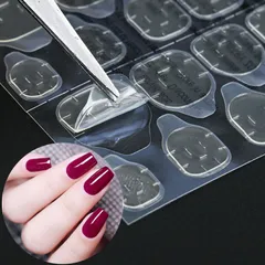 両面強力アクリル接着剤】LULUGEL つけ爪 ネイルチップ 両面テープ【超薄タイプ】 のり 付け爪 シール