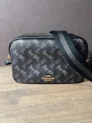 ほぼ未使用　COACH ショルダーバッグ/PVC/GRY/総柄/91109