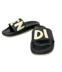 FENDI 革サンダル　正規定価22万円　新品未使用品　size27㎝ 未使用品 FENDI Zucca Leather and Elastic Band Running