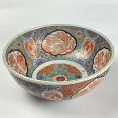 611 錦手　花　鳥　古伊万里　伊万里焼　骨董　アンティーク　大鉢