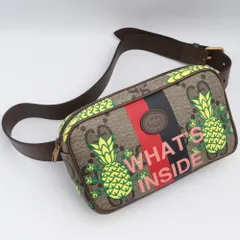 未使用 GUCCI パイナップルGGスプリームベルトバッグ