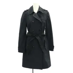 ミッシェルクラン MICHEL KLEIN トレンチコート ロング 38 M 黒 ブラック /SY ■OSのサムネイル