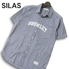 SILAS サイラス 春夏 BROMLEY★ 半袖 プリント シャツ Sz.M メンズのサムネイル