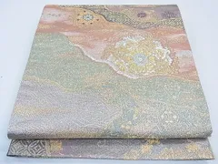平和屋着物■六通柄袋帯　道長正倉院花文　金銀糸　逸品　CAAF7676th