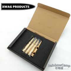 XWAG PRODUCTS(エックスワッグプロダクツ)　NATO弾真鍮自在金具 GENSUIⅡ(元帥) ４本セット