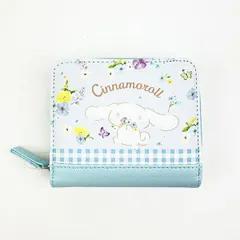 サンリオ シナモロール 折り財布 ウォレット キッズ ブルー