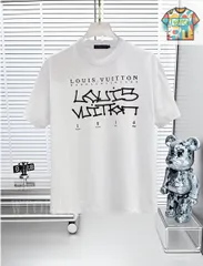 【今日特価】LV ルイヴィトン 25SS ロゴプリント T シャツ