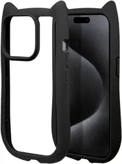 新品 iphone16用 猫耳ケース ネコみみ 猫 フレーム 韓国 くすみカラー 可愛いシルエット 肉球形サイドボタン ネコ好き PC クリア 手にフィット 透明 波型 可愛い シンプルおしゃれ TPU かわいい スマホケース SE 人気 アクキー アクスタ