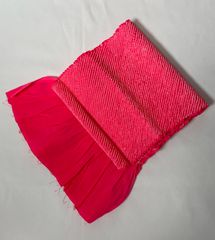 帯揚げ　ピンク　正絹　絞り振袖用　使用可