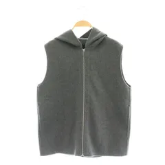 未使用品 セオリー Theory 24AW New Divide GC Hood Zip Vest ベスト ジップアップ カシミヤ混 S グレー /HK ■OS ■SH レディース theory 未使用品 セオリー Theory 24AW New Divide GC Hood Zip