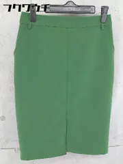 ◇ N. NATURAL BEAUTY BASIC バックジップ 膝下丈 ナロー スカート サイズM グリーン レディース 【中古】 【1104200001740】