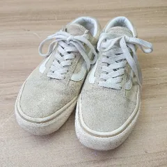 ◇ VANS ヴァンズ スニーカー サイズ24.5 ベージュ ホワイト レディース E  【1406180081423】