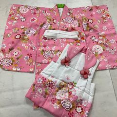七五三 着物セット ピンク 花柄 - メルカリ