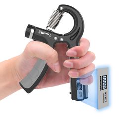 【特価セール】握力グリップ 前腕 筋トレ トレーニング ハンドグリッパー 握力を鍛える道具 握力 フィンガートレーナー 手首 電子計数 トレーニング ハンドグリップ フィンガーグリップ 指筋トレ フィンガーパワー 5kg-60kg 調節可能な抵抗 PROIRO