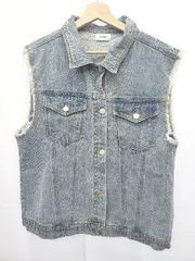 ◇ Θ LOVETOXIC ラブトキシック デニム ベスト サイズM インディゴ キッズ 子供服 女の子 E  【1506180005006】