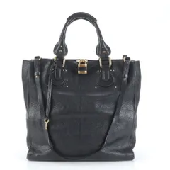 【未使用級】Chloe パディントン ハンドバッグ シボ革 ブラック レディース 値下げしました！】Chloe/クロエ/パディントン/ハンドバッグ/レザー