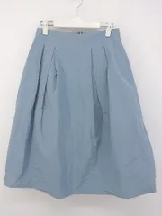 ◇ martinique バックジップ 膝下丈 フレア スカート サイズ1 ブルー レディース P  【中古】 【1210180009437】のサムネイル