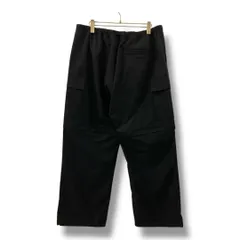 【新品未使用】GU ジーユー 大きいサイズ コンバーチブル ワイドカーゴパンツ 2wayパンツ ハーフパンツ ウエストゴム ベルト付き サイズXXL ブラック ゴーゴー古着久喜倉庫店No.80