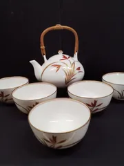 香蘭社　ゴールデンオーキッド　急須と湯呑みのセット