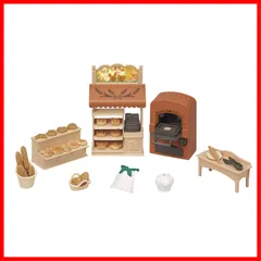 シルバニアファミリー お店 家具セット 【 こんがりオーブン! はじめてのパン屋さんセット 】 ミ-88 STマーク認証 3歳以上 おもちゃ ドールハウス Sylvanian Families エポック社 EPOCH