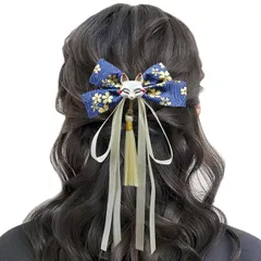 【数量限定】着物 入学式 成人式 卒業式 卒園式 紐飾り リボン 髪留め ヘアアクセ 袴 女の子 髪飾り 子供 キッズ 【Baramoly】 無地