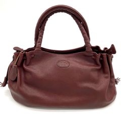 【鑑定済み】正規品 IBIZA イビザ レザー トート バッグ ボルドー