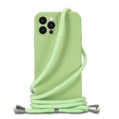 Handodo Apple iPhone 12Pro 用 ケース iPhone 12Pro カバー ネック ショルダー ストラップ付き スマホ シリコン カバー 紐付き 斜めがけ 織りストラップ付き 調節可能なショルダー クロスボディ ネックレス 保護 0