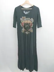 ◇ ⊂ ROSE BUD ローズバッド 七分袖 ロング ワンピース サイズF ブラック レディース E  【1505290004534】