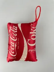 コカ・コーラ ミニクッションキーホルダー チャーム ビンテージ当時物蚤の市ブロカント古道具ノベルティのサムネイル